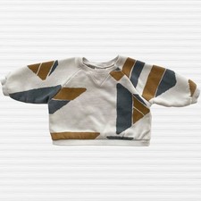 Moletom Zara bebê meninos estampa geométrica bege/verde/marrom tamanho 6-9M comprar usado Moletom Zara bebê meninos estampa geométrica bege/verde/marrom tamanho 6-9M comprar usado  Enviando para Brazil