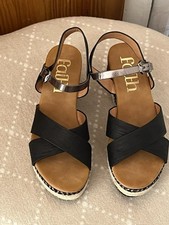 Faith black wedge for sale  LONDON