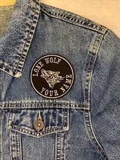 Lone wolf embroidered for sale  NEWTON ABBOT