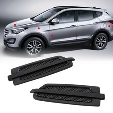 Par de adesivo preto para grade de admissão tampa de para-choque dianteiro de carro fluxo de ar furo de ventilação comprar usado  Enviando para Brazil