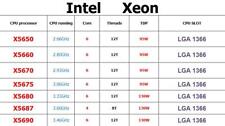 Intel Xeon X5650 X5660 X5670 X5675 X5680 X5690 X5687 LGA1366 CPU Processor lot comprar usado  Enviando para Brazil
