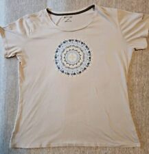 Camiseta Columbia Feminina Grande Mandala Cinza Claro Ajuste Camiseta comprar usado  Enviando para Brazil