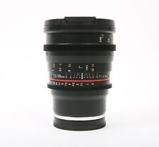 Lente de cinema Samyang 50mm T1.5 VDSLR AS UMC para montagem Sony E com ambas as tampas comprar usado  Enviando para Brazil