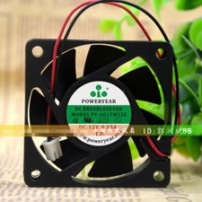 1 peça ventilador de refrigeração POWERYEAR PY-6015M12S 6CM DC12V 0.15A 2 fios 6015 comprar usado  Enviando para Brazil