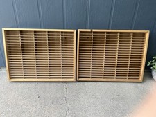 2 suportes de fita cassete Napa Valley 100 madeira parede display rack armazenamento vintage comprar usado  Enviando para Brazil