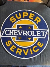 Chevrolet porcelain sign for sale  GLASGOW