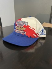 Boné Snapback Vintage 1996 Brickyard 400 Logotipo Atlético Splash Vermelho Branco Azul comprar usado  Enviando para Brazil