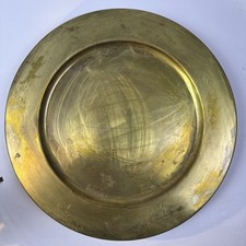 Vintage brass charger for sale  Fort Lee