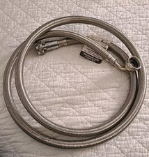 6 pés Conector de máquina de lavar de aço inoxidável revestido de polímero. comprar usado  Enviando para Brazil