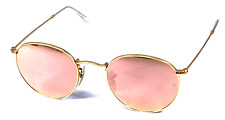 Óculos de sol RAY-BAN RB3447 112/Z2 Itália dourado fosco redondo 50-21-145 comprar usado  Enviando para Brazil