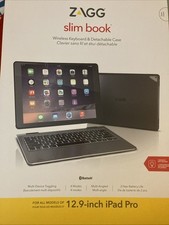 Teclado e capa sem fio ZAGG Slim Book iPad Pro 12,9" todos os modelos, usado comprar usado  Enviando para Brazil