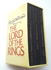 Lord Of The Rings Trilogy Houghton Mifflin Tolkien Hardcover 1986 2nd Edition VG comprar usado  Enviando para Brazil