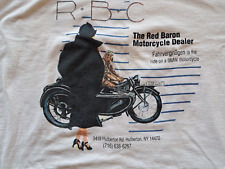 Camiseta Vintage BMW The Red Baron Motorcycle Dealer Branca Ponto Único GG, usado comprar usado  Enviando para Brazil