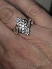cluster gold cz ring 14k for sale cluster gold cz ring 14k for sale Pontiac