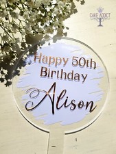 Personalised acrylic cake for sale  MONTROSE