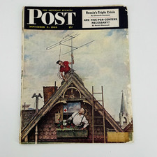 Saturday Evening Post November 5 1949 Norman Rockwell Antenna Installer comprar usado  Enviando para Brazil