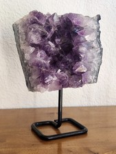 Geodo de ametista de cristal roxo grande em suporte orgânico natural comprar usado  Enviando para Brazil