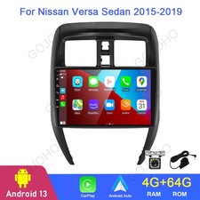 Rádio estéreo veicular 4+64G para Nissan Versa Sedan 2015-2019 Android 13 CarPlay GPS comprar usado  Enviando para Brazil