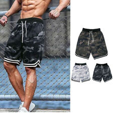 Shorts masculinos casuais de malha basquete esportes academia ativa fitness calças treino verão comprar usado  Enviando para Brazil