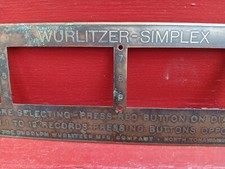Wurlitzer simplex jukebox for sale  Buffalo