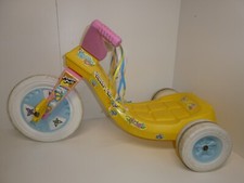 Antigo Raro Molde de Sopro Império Anos 80 3 Mini Bicicleta Roda Grande POWDER PUFF Flores Rosa EUA comprar usado  Enviando para Brazil
