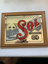 Sol cerveza mirror for sale  BILSTON