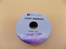 Leaf print ribbon for sale  BANBRIDGE