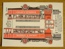 Cardboard bus model. for sale  BURY