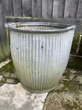 Vintage large galvanised for sale  SANDOWN