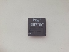 Logotipo Intel A80387DX 16-33 i387DX 80387 16-33MHz vintage 387 FPU dourado Quantidade: 1 comprar usado  Enviando para Brazil