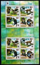 Angola 2011 Macaco de Cauda Vermelha Macaco WWF Estado perfeito, sem marca de charneira folha miniatura SC1364e comprar usado  Enviando para Brazil