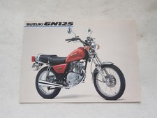 Folheto de vendas de motocicletas SUZUKI GN125 C1980 #GN125M MB211 comprar usado  Enviando para Brazil