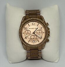 Usado, Relógio de quartzo Michael Kors Blair MK5263 feminino aço inoxidável mostrador analógico HME153 comprar usado  Enviando para Brazil