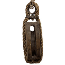 Salvaged wood pulley for sale  Milan
