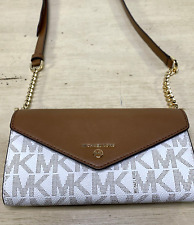 Bolsa tiracolo Michael Kors branca couro ajustável alça de metal comprar usado  Enviando para Brazil
