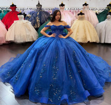 Vestidos de baile Royal Quinceanera floral doce 15 16 aniversário glitter comprar usado  Enviando para Brazil