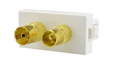 Moduł 1M 22,5x45 RTV IEC wtyk + gniazdo Mediabox na sprzedaż  PL