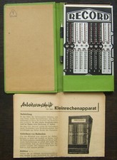 Ddr kleinrechenapparat record gebraucht kaufen  Leipzig
