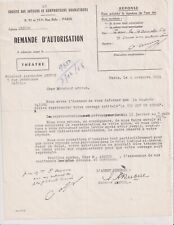 6-11-1964. Alexandre Arnoux. Lettre. Apostille autographe. Signature. Théâtre. comprar usado  Enviando para Brazil