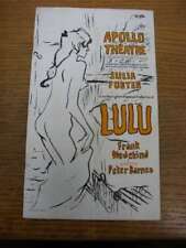 1971 theatre programme for sale  BIRMINGHAM