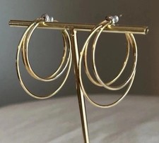 hoop earrings triple gold for sale hoop earrings triple gold for sale Fairfield
