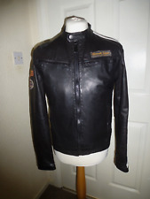 Mans black leather for sale  DURHAM