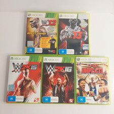 5x Pacote de Jogos de Luta Livre Xbox 360 - W12 + W13 + WWE 2k15 + WWE 2k16 + TNA PAL comprar usado  Enviando para Brazil