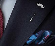 Men's Stud Bigode Design Fashion Casamento Lapela Pin Em Prata Esterlina 925 comprar usado  Enviando para Brazil