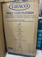 Graco Modes 3 Lite Platinum Travel System SnugRide Wit Fashion Novo - Caixa Aberta comprar usado  Enviando para Brazil