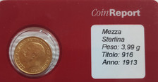 Mezza sterlina oro usato  Roma