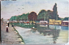 PB26 - 206 - Postcard - The Thames -  Houseboats at Oxford for sale  SHEFFIELD