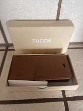 Capa telefone fecho magnético couro Tucch nova na caixa para iPhone 6s/6 (4,7 polegadas) marrom comprar usado  Enviando para Brazil