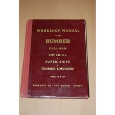 Worskshop manual humber usato  Forli