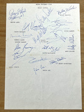 Hand signed team for sale  BILSTON